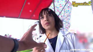 CARNE DEL MERCADO- # Matilde Ramos - issiq Colombiana zarba va u faqat uchrashdi, deb bir odam bilan hardcore Fucks