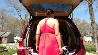 Riskialtista julkisen vittu pihalla keskellä päivää